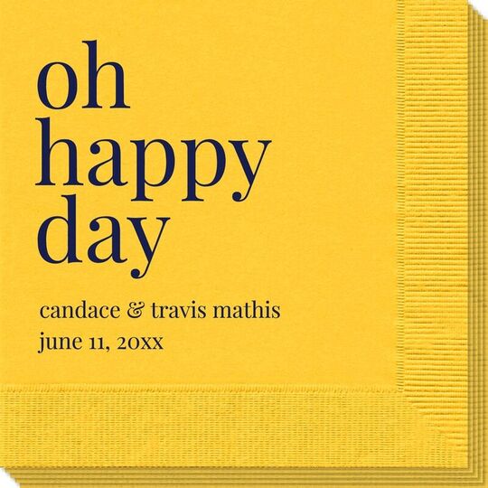 Oh Happy Day Napkins